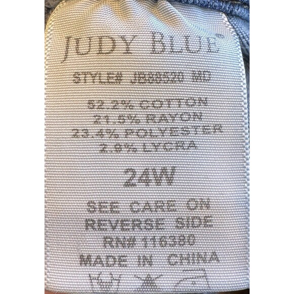 Judy Blue Flare Jeans Women’s 24W Pull On High Waist Bootcut‎ Stretch Comfort - Picture 12 of 12